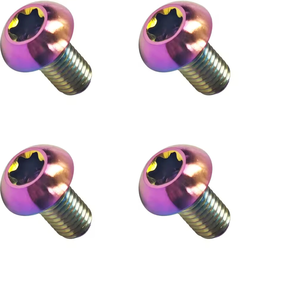 Colorful chrome bolts